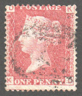 Great Britain Scott 33 Used Plate 72 - KD - Click Image to Close
